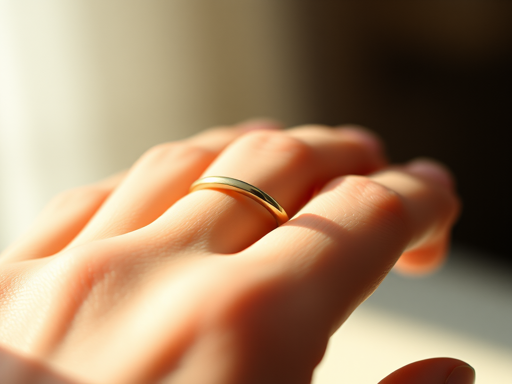 A sleek and timeless gold ring that adds to any style